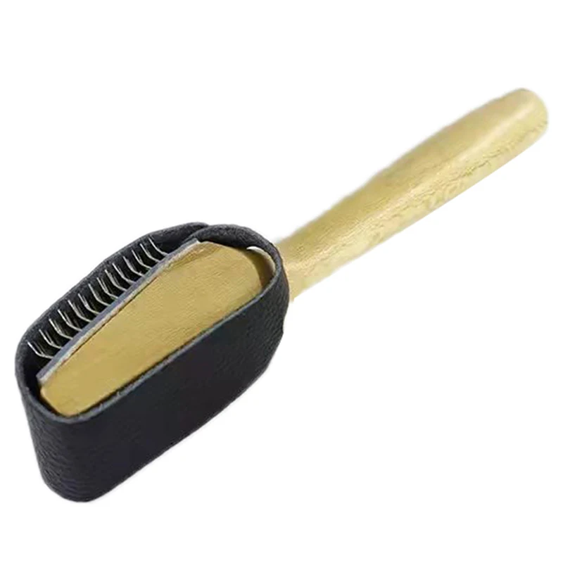 Wooden Suede Sole Wire Shoe Brush Cleaners Ballet Dance Shoes Cleaning Brushes Shoes Brushes for Home Cleaning Footwears