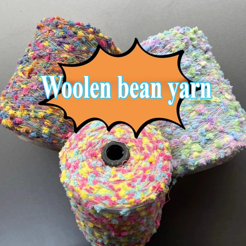 500 Gramm verschiedene Mischfarben halten warm, dekoratives Wollbohnen-Wollgarn, Mantel, Schal, Mütze, Pullover, DIY, Kleidung, Dekoration, Garn