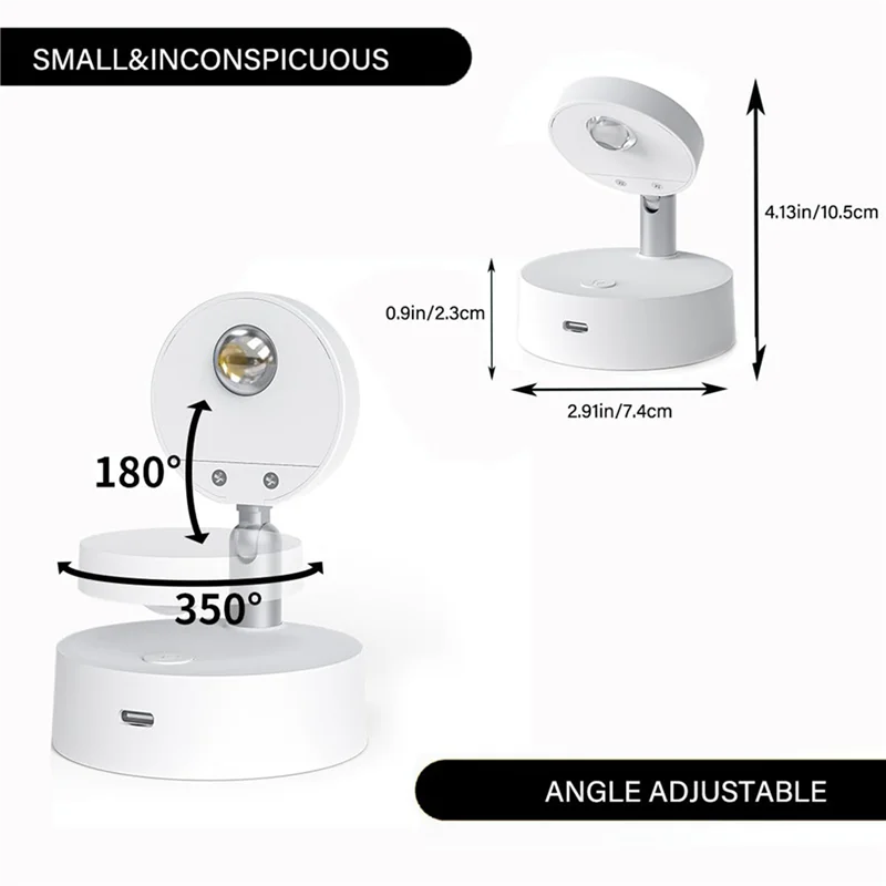 VELIF-2X Faretto LED wireless Faretti per armadio con telecomando Faretti RGB per luci decorative per armadietti del vino per camera da letto