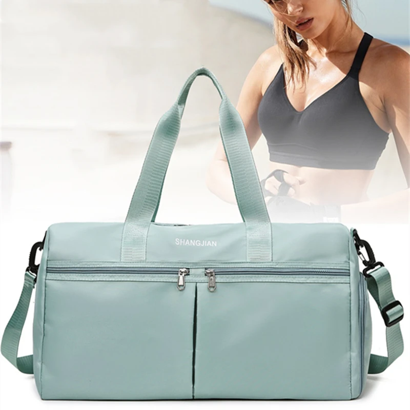 Bolso de viaje impermeable de gran capacidad para mujer, bolsa de hombro de nailon para deportes al aire libre, bolso cruzado femenino para gimnasio