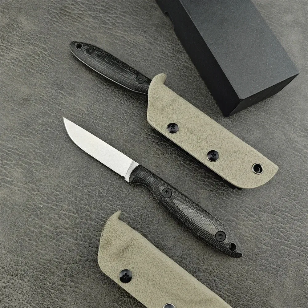 High Hardness Wear Resistant Fixed Blade Pocket Knife Linen Handle Daily Carry Camping Hiking Cutting Men Gift EDC Tool