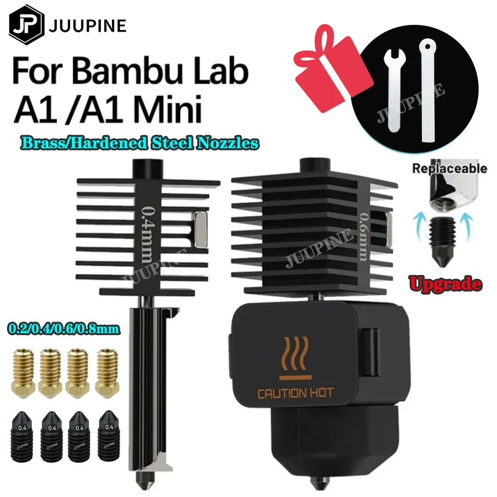 0.2 0.4 0.6 0.8mm Nozzle Kit for Bambu Lab A1 Mini