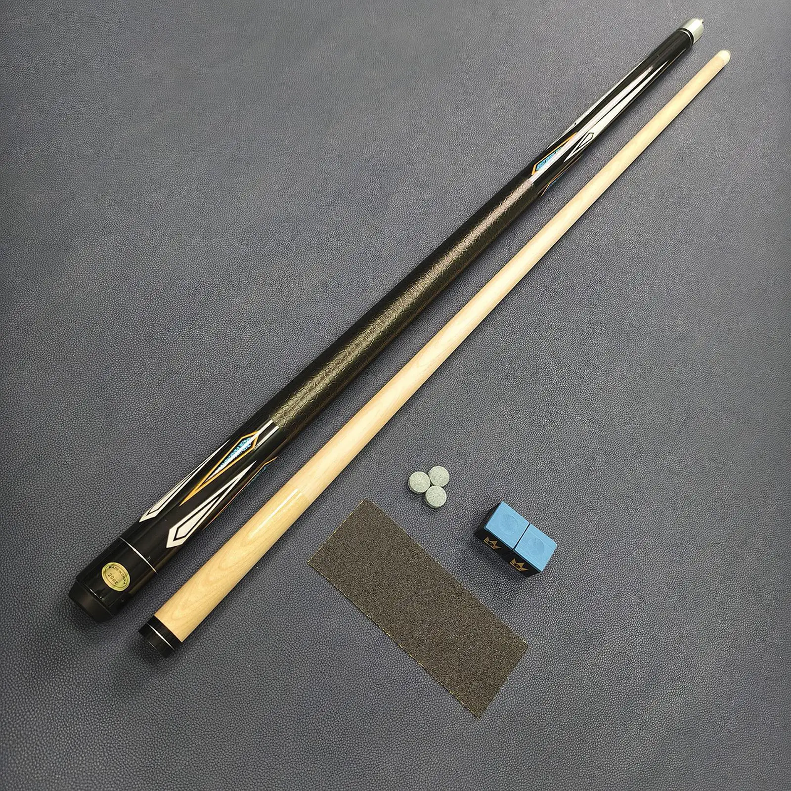 

Starter Billiard Pool Cue Stick Two Section Smooth Wood Design for Home Table Training Men Women