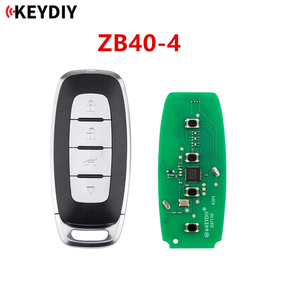 1/3/5PCS KEYDIY KD ZB40-4 Universal Smart Remote Key 4 Buttons Compatible with Chrysler Type