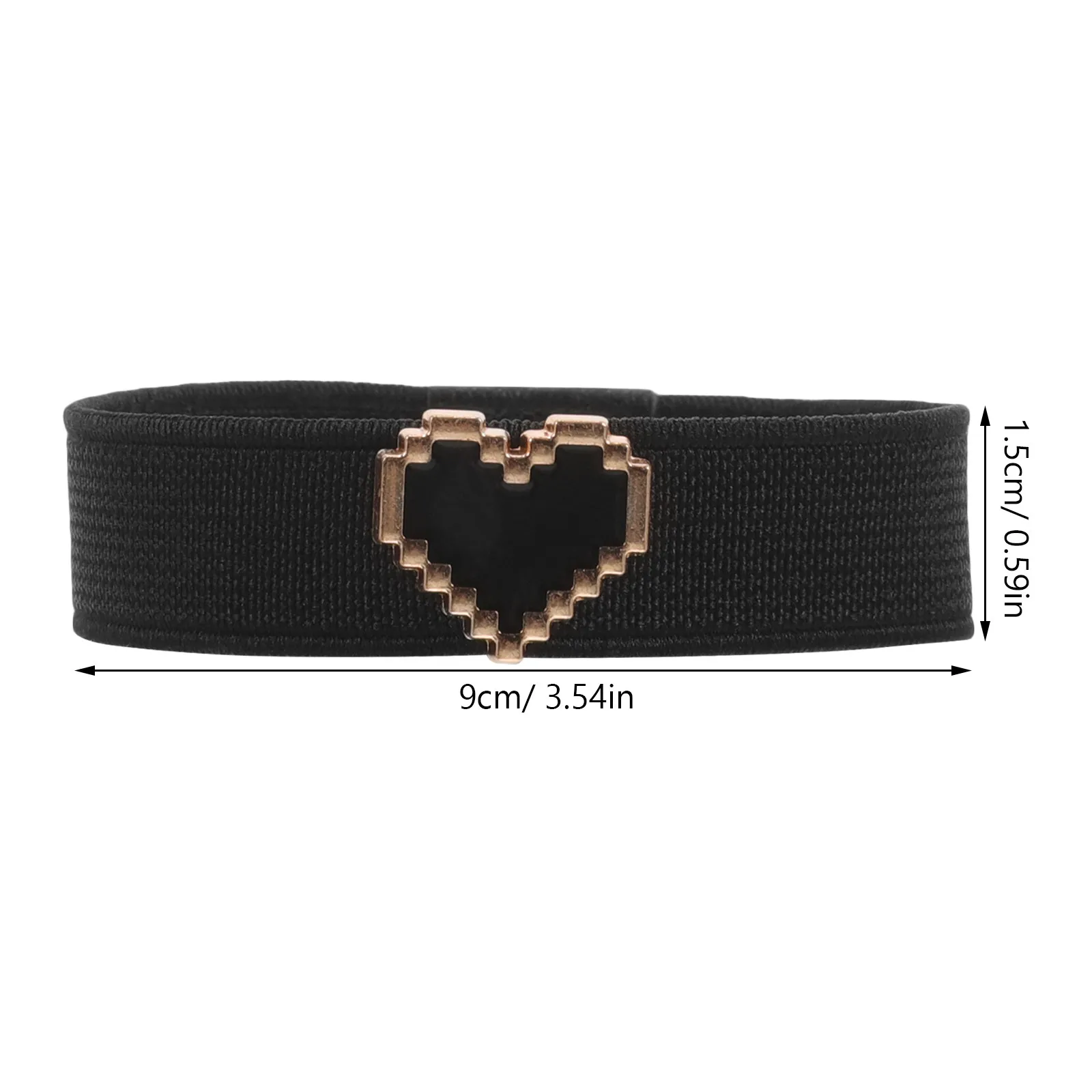 1Pair Exquisite Pearl Heart Design Elastic Flat Shoe Straps Anti Skid Heel Strap for Girl Shoes Replacement