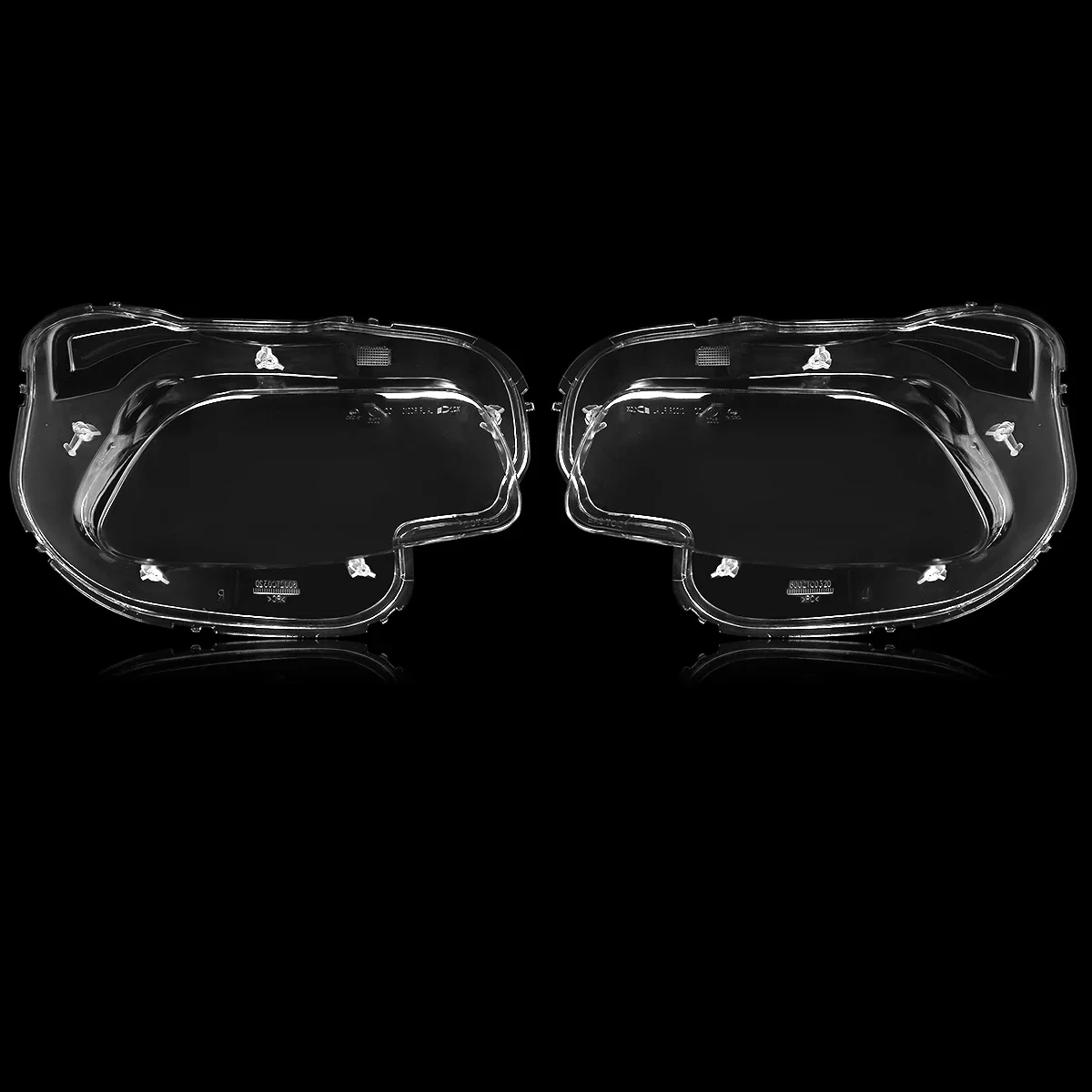 For Jeep Cherokee 2014-2018 Left + Right Lower Front Headlight Lens Cover Clear