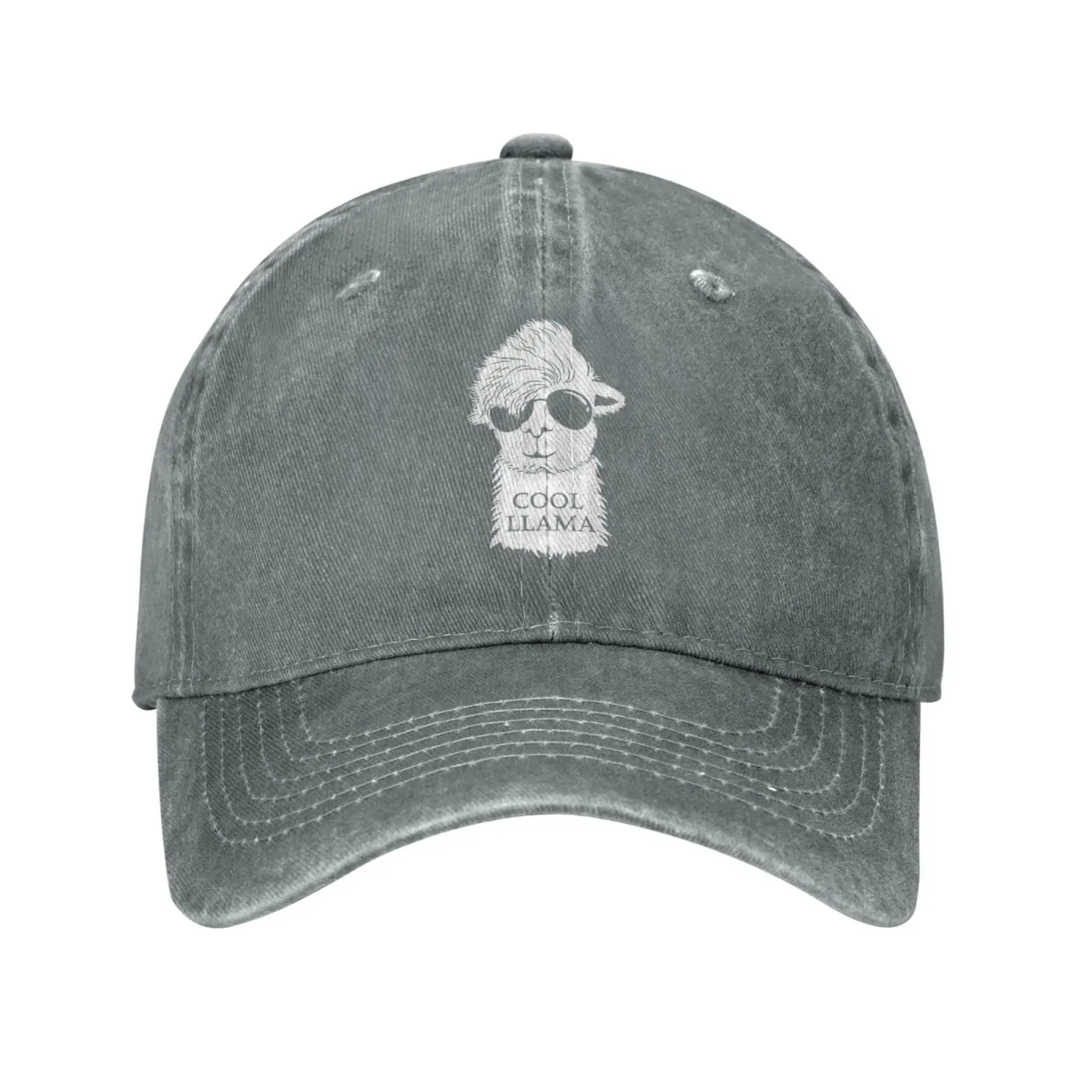 Nothing Llama Alpaca Hat Washed Denimm Baseball Cap Adjustable Gray Dad,Trucker Hats Gift for Men Women