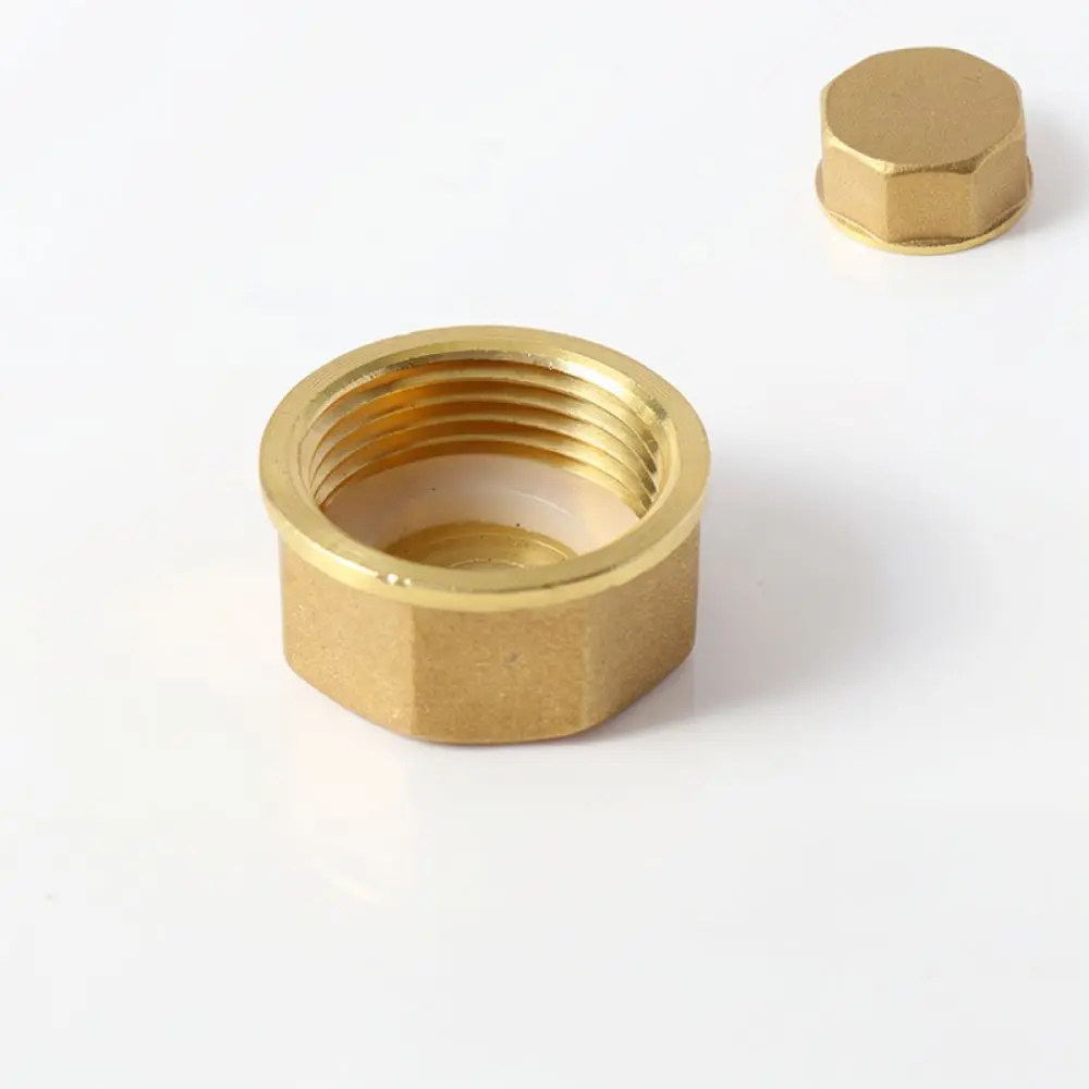 Solid Brass Threaded Pipe Plug Male Water Plumbing Fitting Seal Connector Cap For Domestic Industrial Pipes