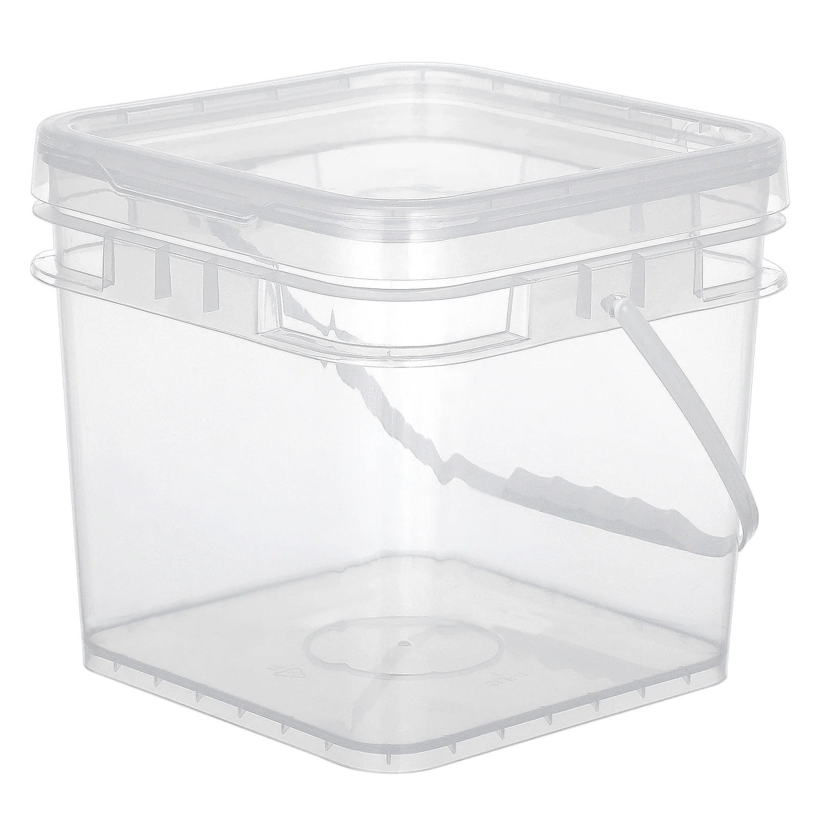 

5L Transparent Paint Storage Bucket Leak-Resistant Plastic Container for Paint Pigment Mixing Coatings Arts Crafts Reusable