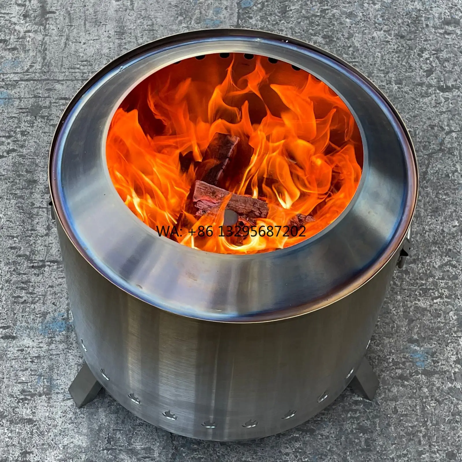 

Custom Size Outdoor Smokeless Firepit Fire Pits Wood Burning Outdoor Stainless Steel Hiking Accessories Camping Stove