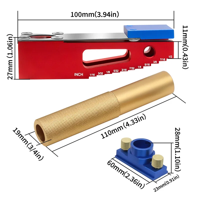 แคลมป์ยึดแบบตั้งโต๊ะ L74A สำหรับงานไม้ - แคลมป์ยึดแบบ T-Track ปรับได้ ยึดแน่น ขนาด 19 มม.