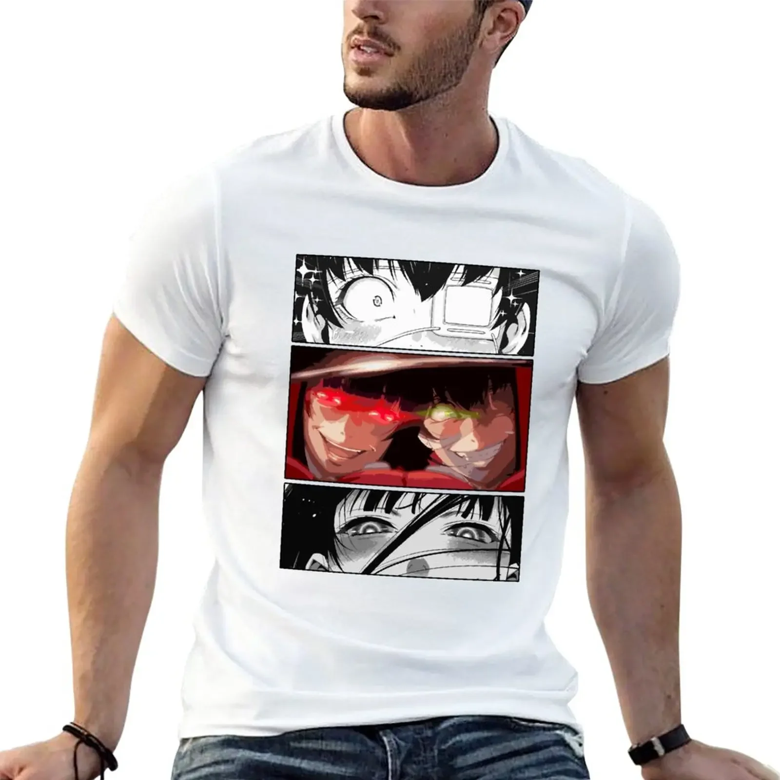 Kakegurui T-Shirt hippie clothes Blouse aesthetic clothes t shirts men