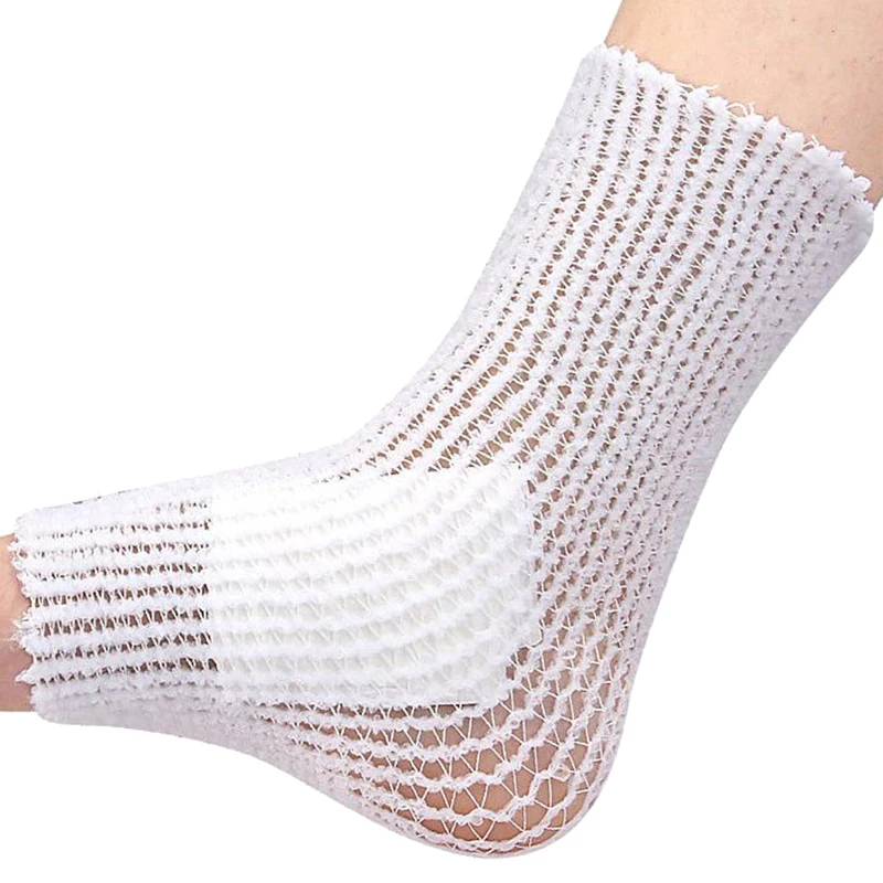 1 Roll Elastic Net Wound Dressing Net Tubular Bandage Mesh Tubing Tubular Gauze Fix Breathable Bandage Retainer For Wrist Elbow