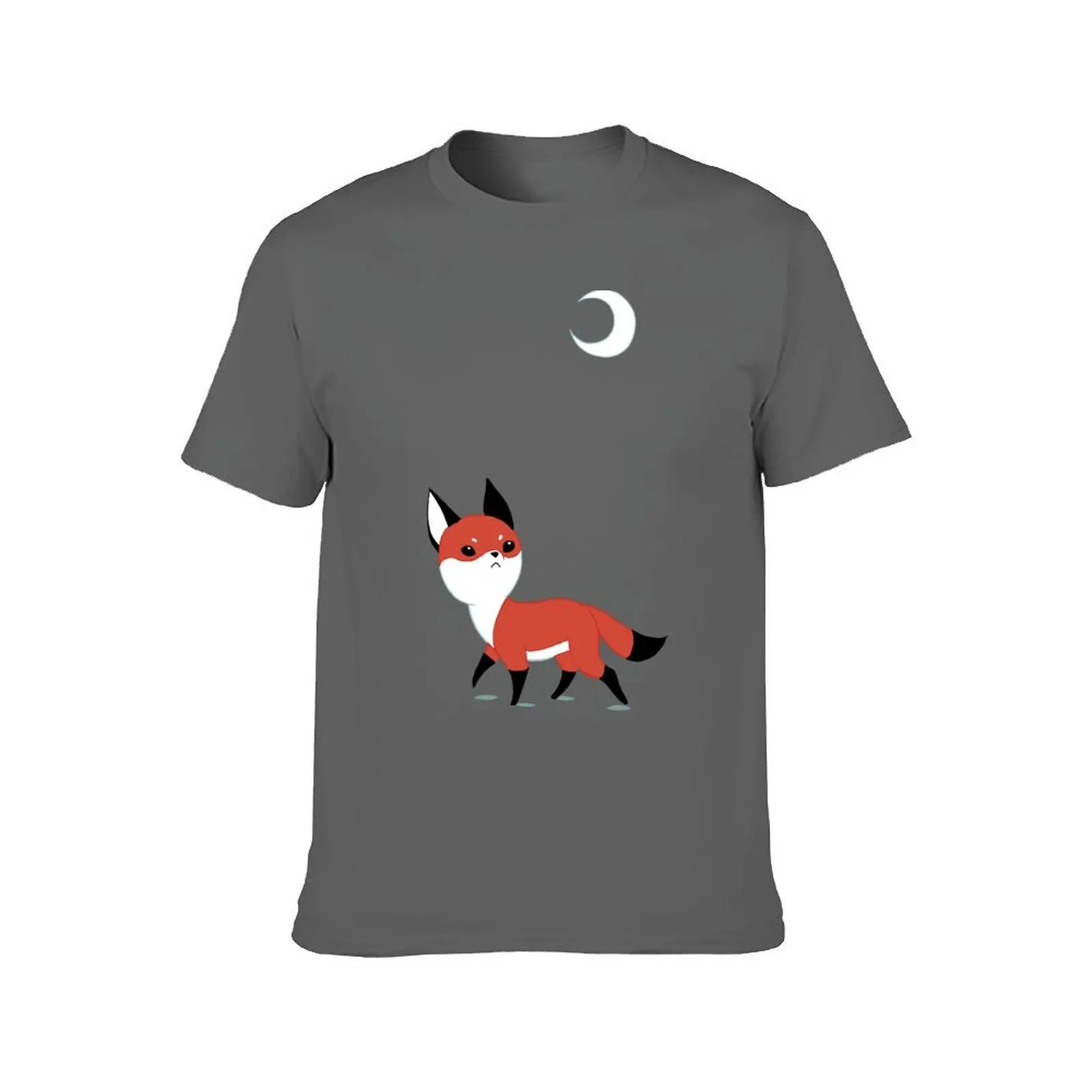 Moon Fox T-Shirt basketball graphic tees vintage clothes plus size clothes luxury t-shirt men clothes