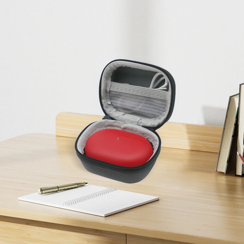 เคสแข็ง EVA พร้อมหูฟังคาราไบเนอร์สำหรับท่องเที่ยวเคสพกพากันกระแทกกันตกสำหรับ Beats Studio Buds/ Beats Studio Buds + หูฟังเอียร์บัด