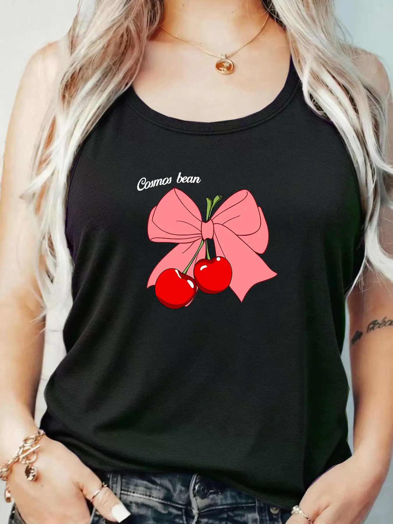 

Loose Fit Printed Pocket T-Shirt for Women with Ribbed Collar round Neck 1-8XL plus Size Comfortable Casual Vest