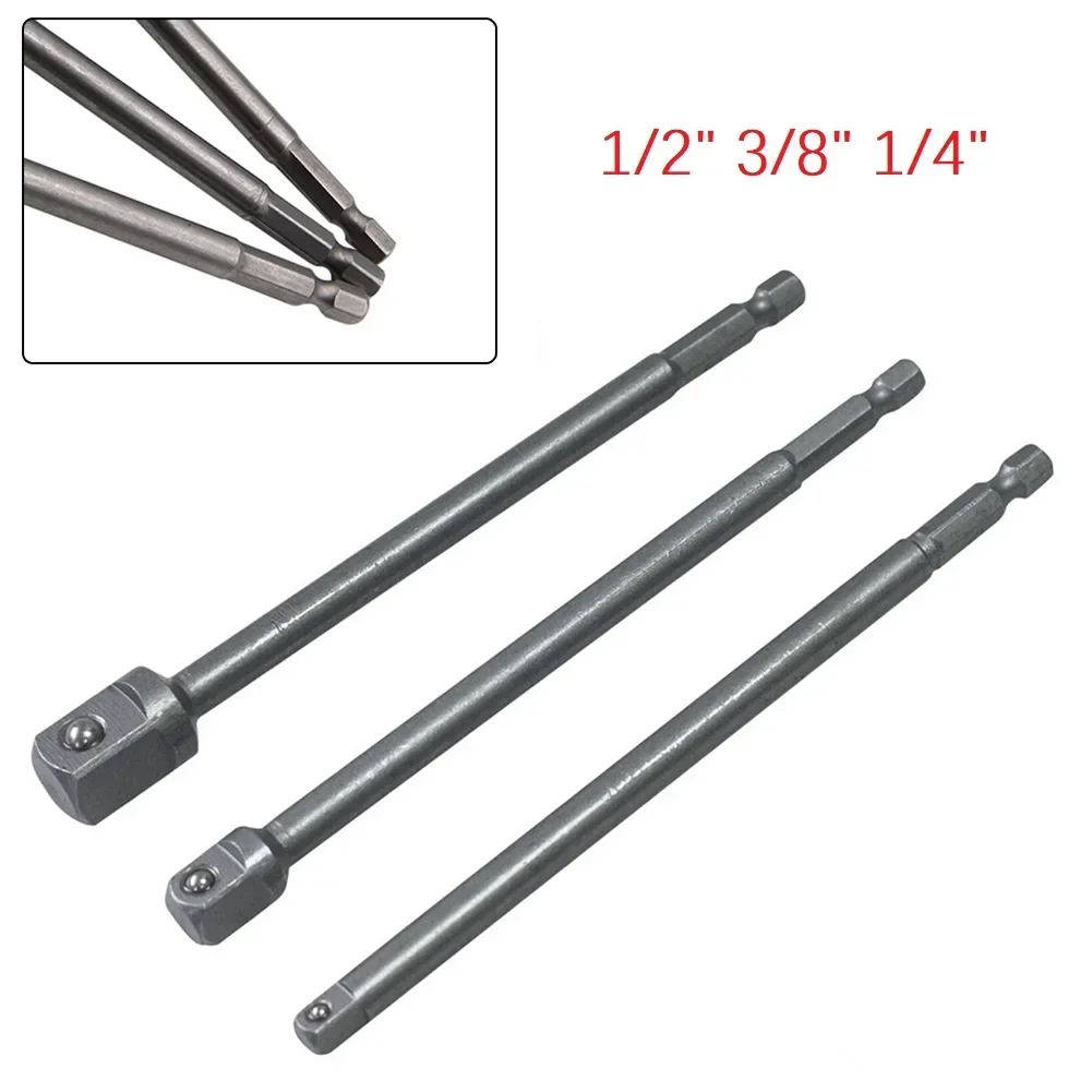 

Adapter Hex Socket Quick Screwdriver Drill Bit Extension Tip 1 3 Pcs 150mm Accessories Change Convert Attachment