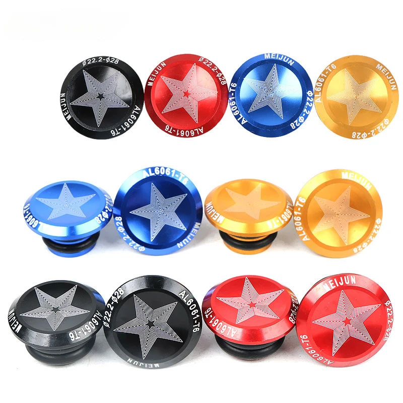 

1 Pair Bicycle Handlebar Bar End Plugs Aluminum Alloy Grip Handle Bar End Cap Mountain Road Bike Grip Stopper Accessorie