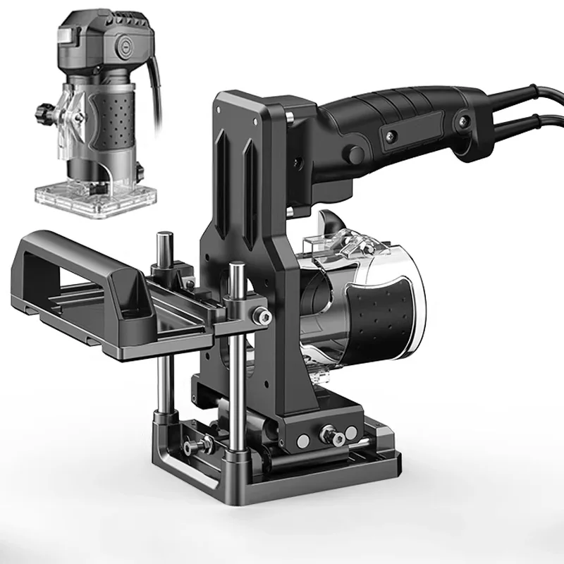 Slotting Machine Bracket Two-in-One Connector Positioning Drilling and Slotting Tool Mold Woodworking Trimming Machine Frame