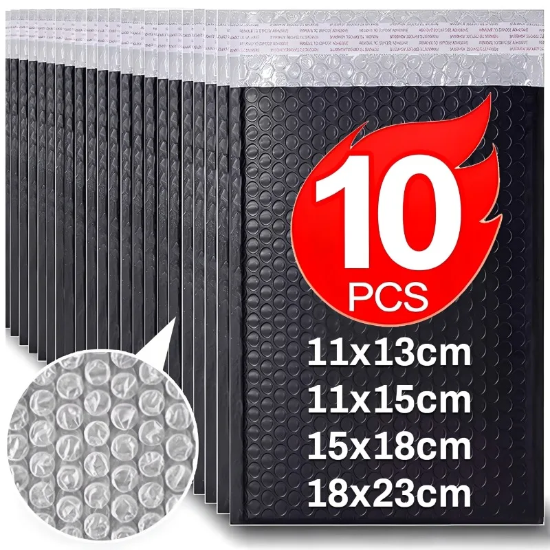 Wholesale Plastic Black Bubble Envelopes Bag Waterproof Foam Adhesive Self Seal Packing Bags Mailers Shipping Storage Organizer