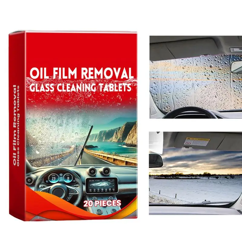 

Windshield Washer Tablets Solid Tablets Oil Film Cleaner Windshield Washer Windshield Washer Concentrated Effervescent Wiper