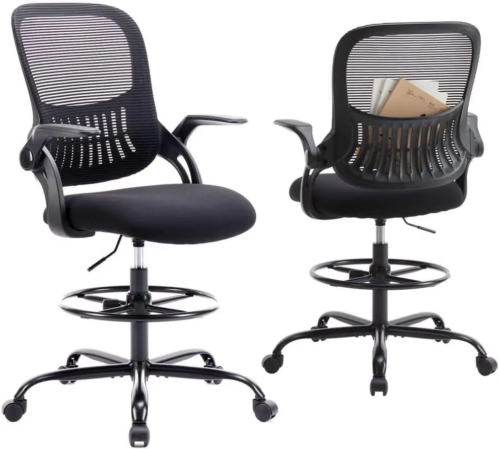 

Ergonomic Computer Mesh Swivel Task Chair With Wheels And Comfortable Lumbar Support For Home Office, Study, Bedroom, Adults,