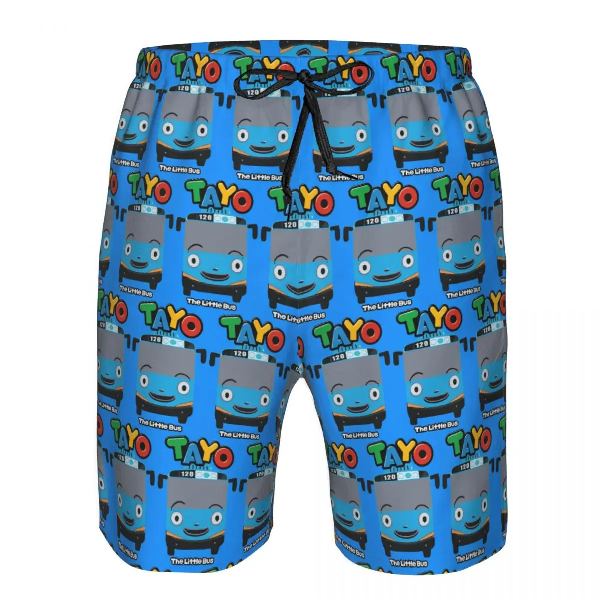 

Tayo The Little Bus Trunks Beach Board Shorts Casual Quick Dry Swim Summer Men Pants