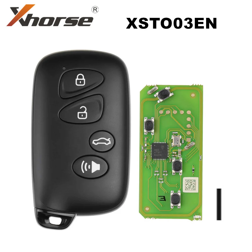 

1 шт. Xhorse XM38 XSTO03EN для Toyota Style, универсальный смарт-ключ, 4 кнопки