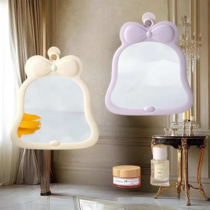 1Pcs Foldable Portable Makeup Mirror – Simple, Compact Design for Handheld or Desktop Use