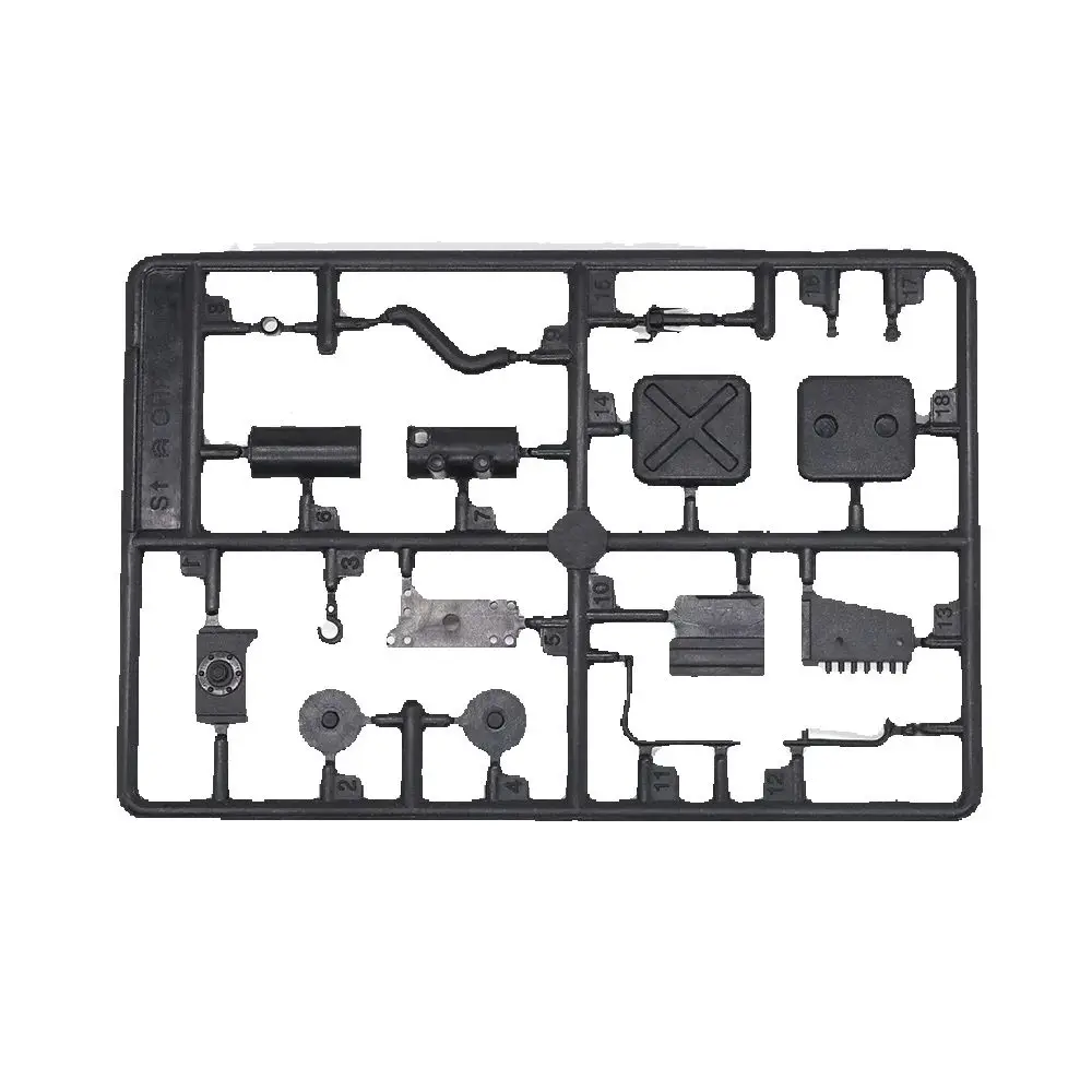 Orlando Hunter Car Model 1 32M01 camión del ejército accesorios originales cabrestante tubo de salida inferior SA0078 pieza de plástico