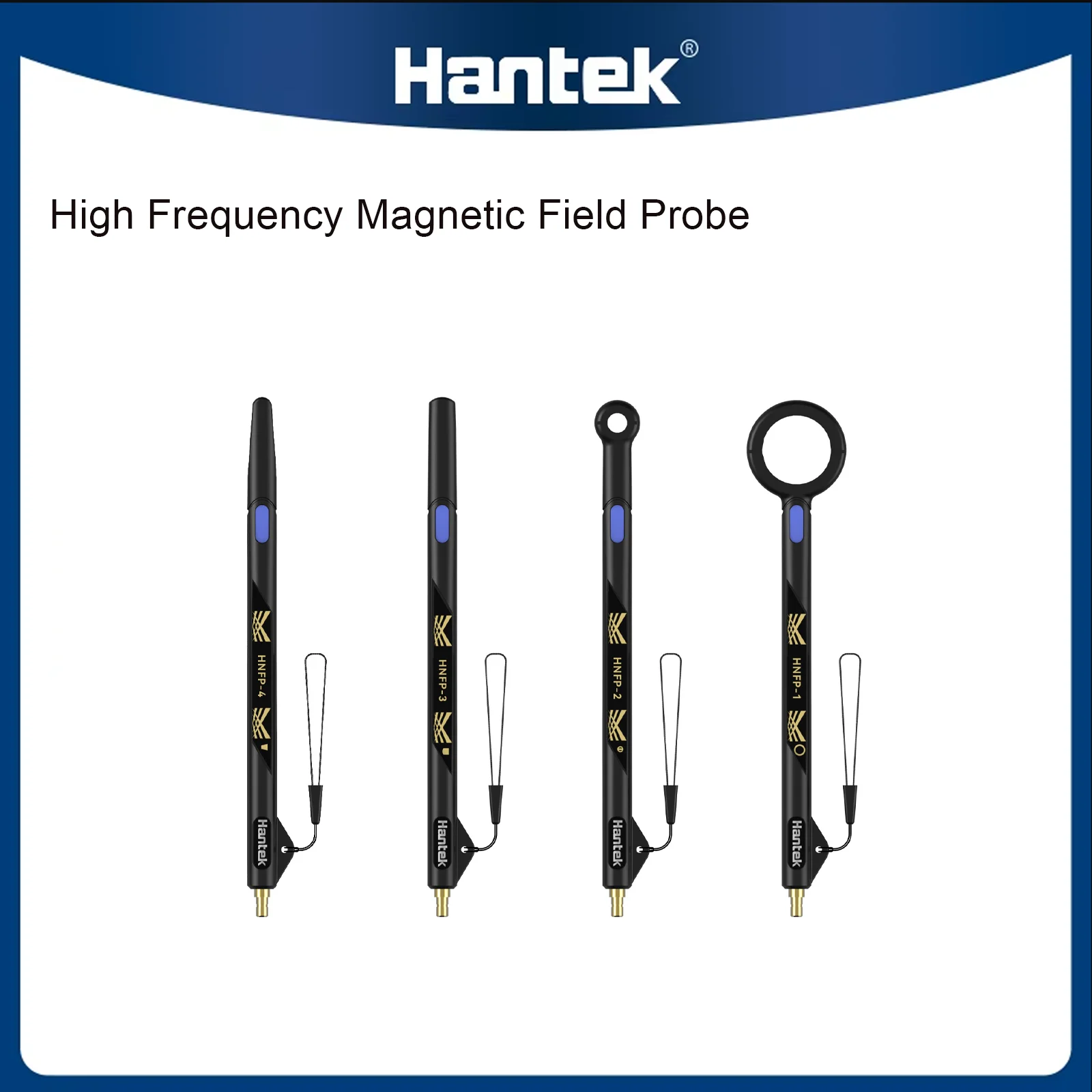 Hantek 30MHz-3GHz High Frequency Magnetic Field Probe Kit HNFP-1/-2/-3/-4 Passive Near Field Probes for EMI Troubleshooting