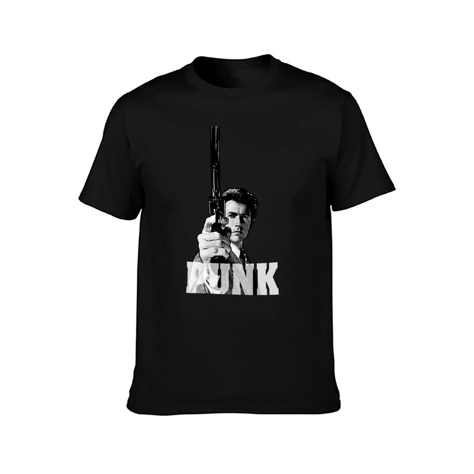 Dirty Harry Magnum Punk Design T-Shirt, Summer Casual Cotton Tee, Oversized Streetwear Tops, Vintage Graphic Print, 100% Cotton