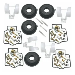 4 Set Carburetor Repair Kit Diaphragm Float FOR KAWASAKI  Zx600  Zx-6 1990-2005 For ZZR600 1990-1995 For Zx6R 1995-1997