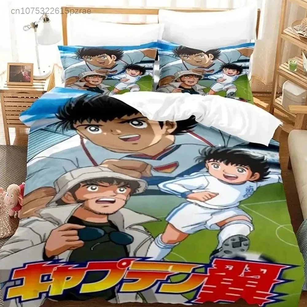キャプテン翼漫画寝具セット絶妙なベッド用品セット布団カバーベッド掛け布団セット寝具セット高級誕生日ギフト