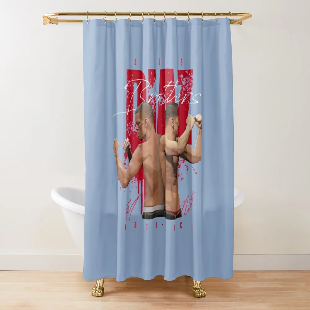 

Nick Nate Diaz Mixed Martial Arts Shower Curtain Bathroom Shower Set Luxury Bathroom Anti-Mold Waterproof Shower Curtain
