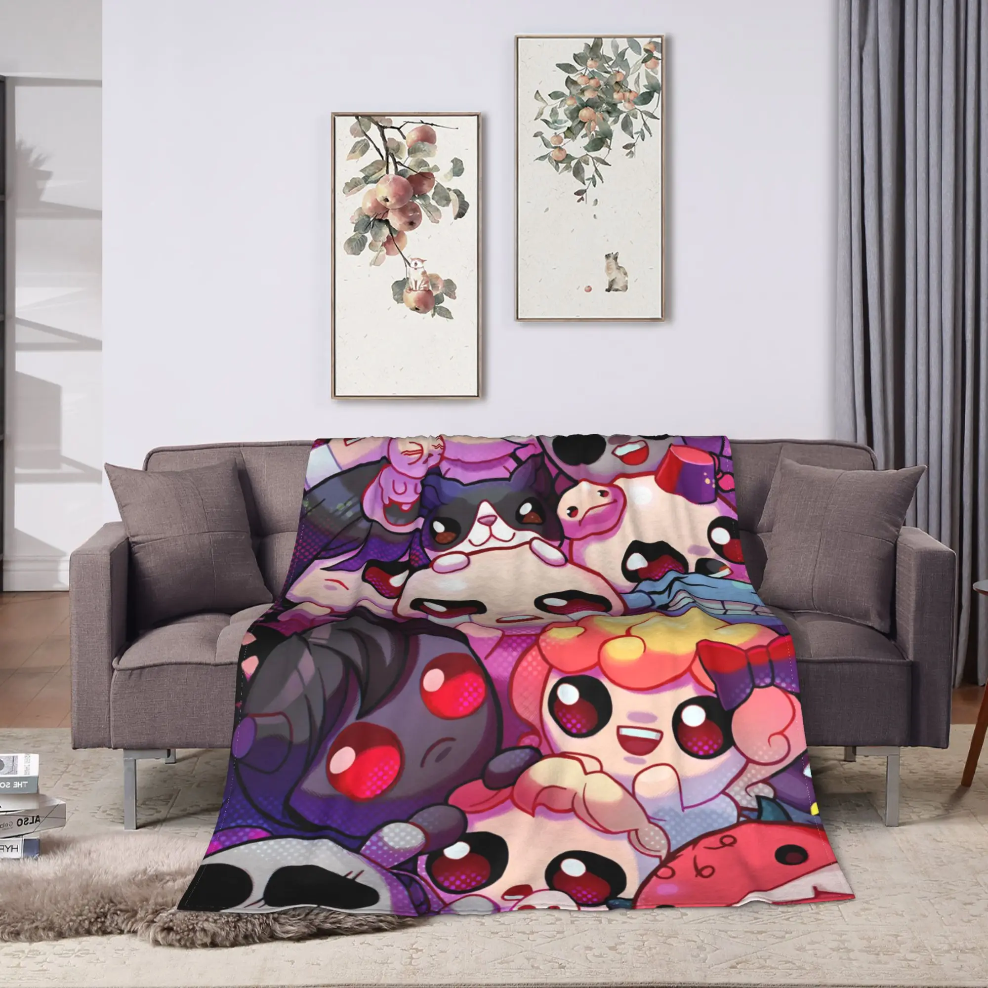 The Binding of Isaac Plush Blanket Kids  Flannel Throw Blanket For Bedroom Soft Custom Quality Bedspread Gift