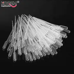 100 Pcs/lot 2ml Plastic Disposable Graduated Transfer Pipettes Eye Dropper Set For Lab Supplies for School Drop Shipping