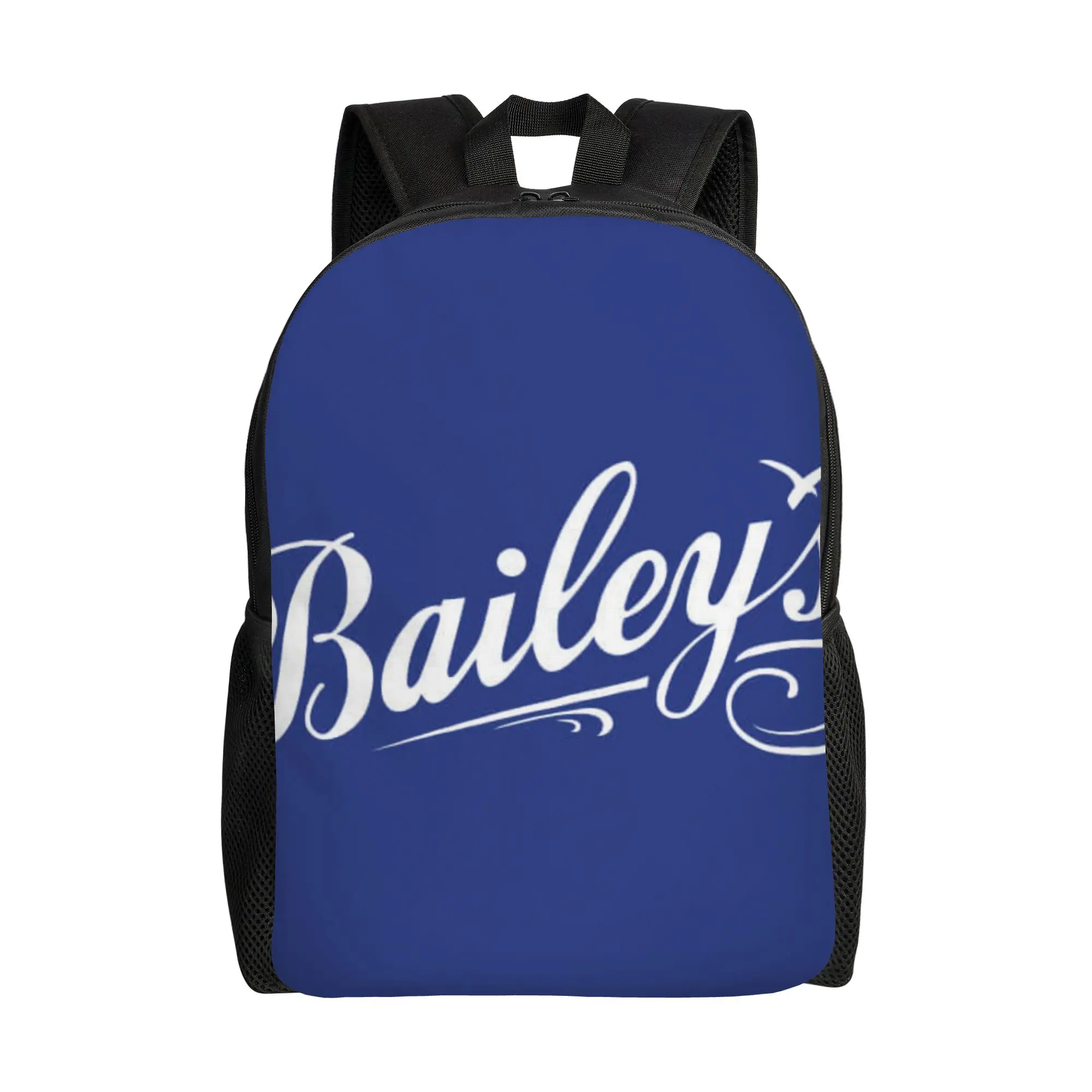 

Рюкзак bBaileys с логотипом на синем фоне, большой вместимости, для офисных работников, школьный рюкзак, к началу учебного года