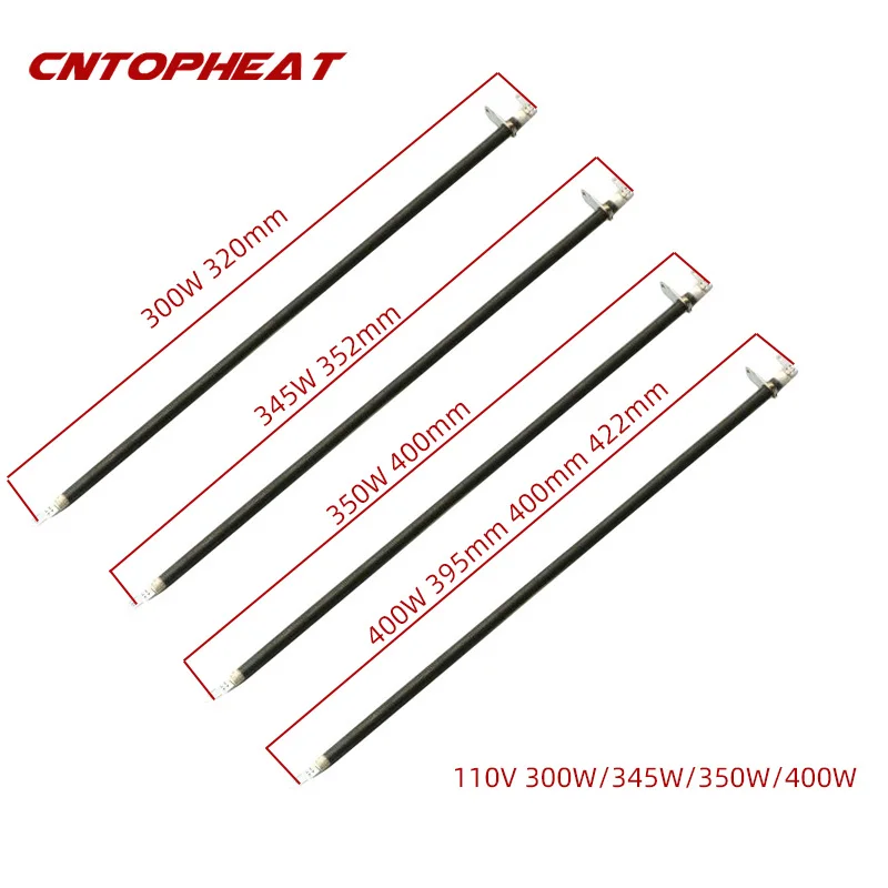 6.6mm Tubular Heater 110V Electric Straight Heater Resistance Stainless Steel 304 Hot Air Oven Heating Element