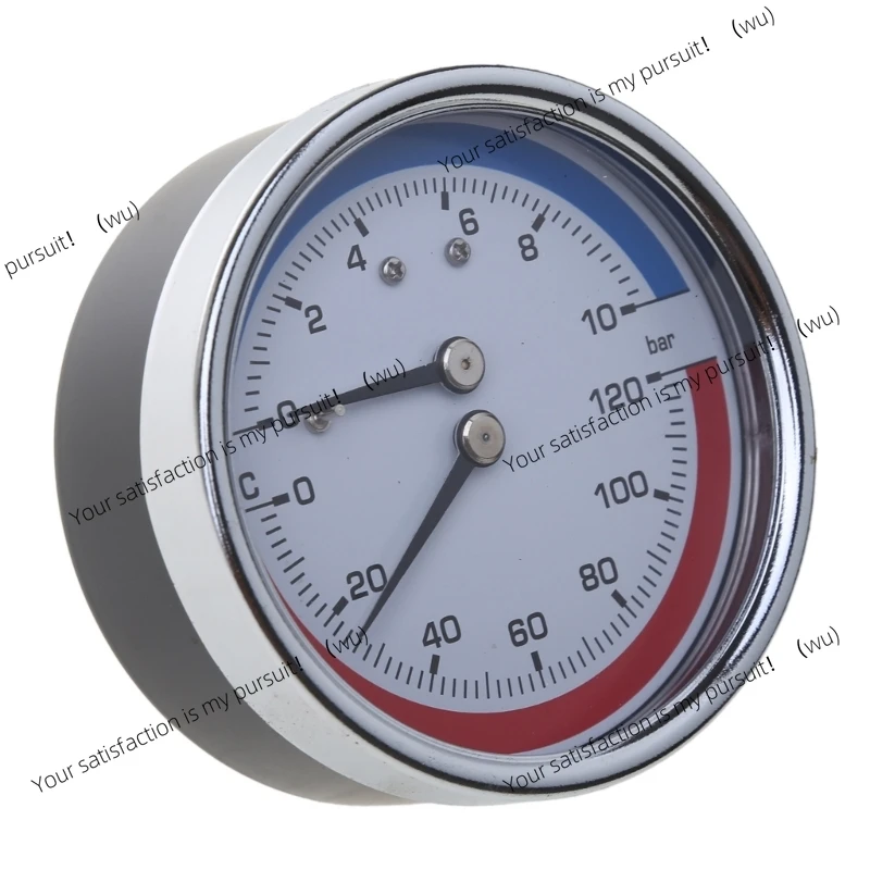 Thermobarometer boiler temperature 0-120 °C 0-10 bar measuring range for underfloor heating systems