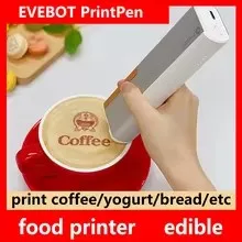 EVEBOT Printpen Food-Specific Handheld Printer Bread Coffee Milk Tea Biscuit Pattern Logo Smart Portable Mini Small Print