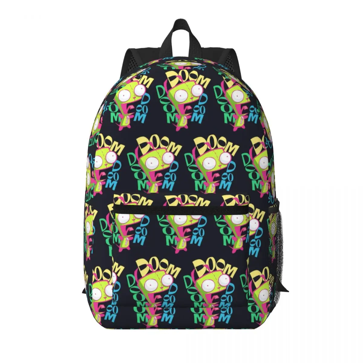 

Invaders Zims Anime Cartoon Alien Student Backpack School Bag Hiking Travel Daypack for Boys Girls Bookbag Shoulder Bags