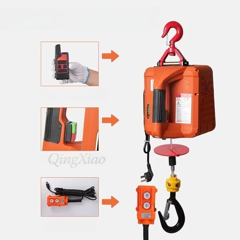 Mini Portable Hoist Compact Convenient Transfer And Installation For Workshop Construction Site Hoisting Material Handling Work