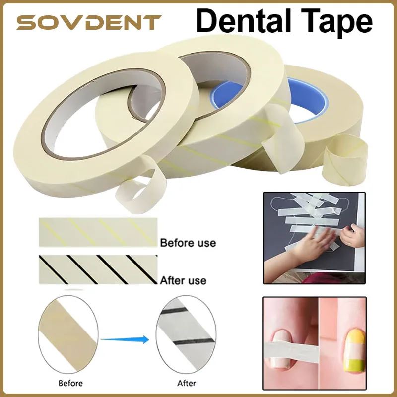 50m/Roll Dental Sterilization Indicator Tape Medical Autoclave Cards Steam Indicator Tape 12/19/25MM Dentrist Lab Materi