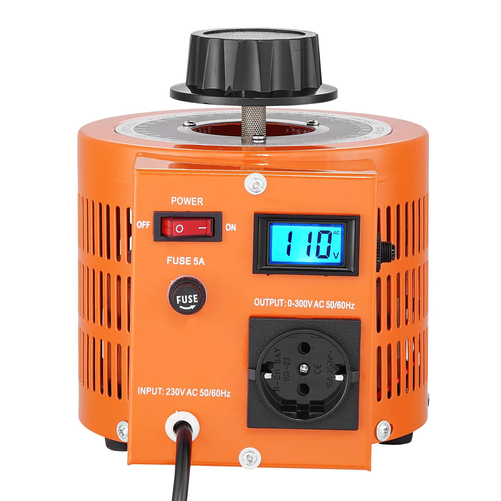 New Model 1000VA Single Phase Variable Voltage Transformer 0-300V Input 230V  Voltage Regulator Variac