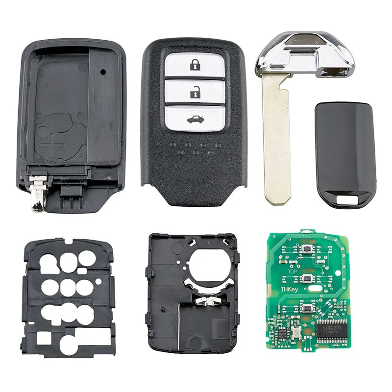 2X Car Smart Remote Key 3 Button 433Mhz ID47 Chip For Honda City/Jazz/Civic/Grace 2015 KR5V2X