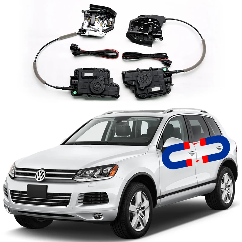 For Volkswagen Toureg Electric suction door refitted automatic locks Car accessories Soft Close accessory tools VW