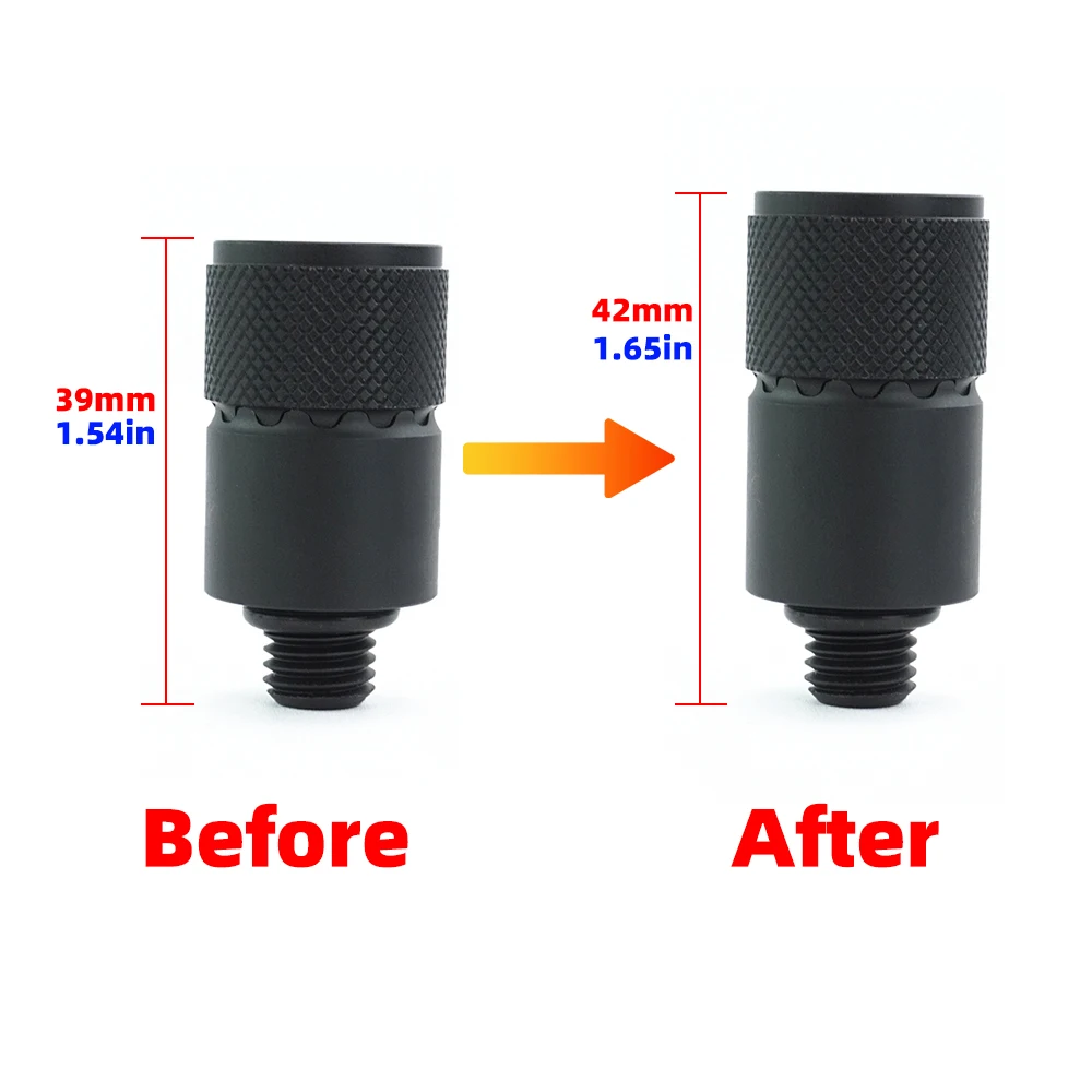Hirisi 4pcs Carp Fishing Quick Change Connector Carp Fishing Adaptor Aluminium For Fishing Alarms Rod Pod Fishing Tackle AQ210