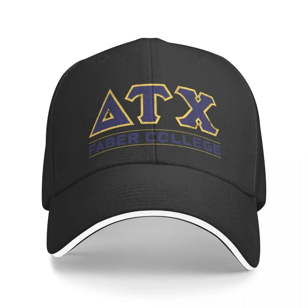 

Delta Tau Chi - Faber College Baseball Cap Sunscreen Thermal Visor Mens Hats Women's