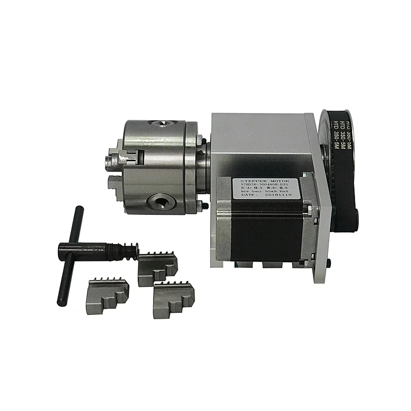 

Engraving machine conventional fourth axis three jaw four jaw chuck 80mm chuck 100mm chuck with motor without motor